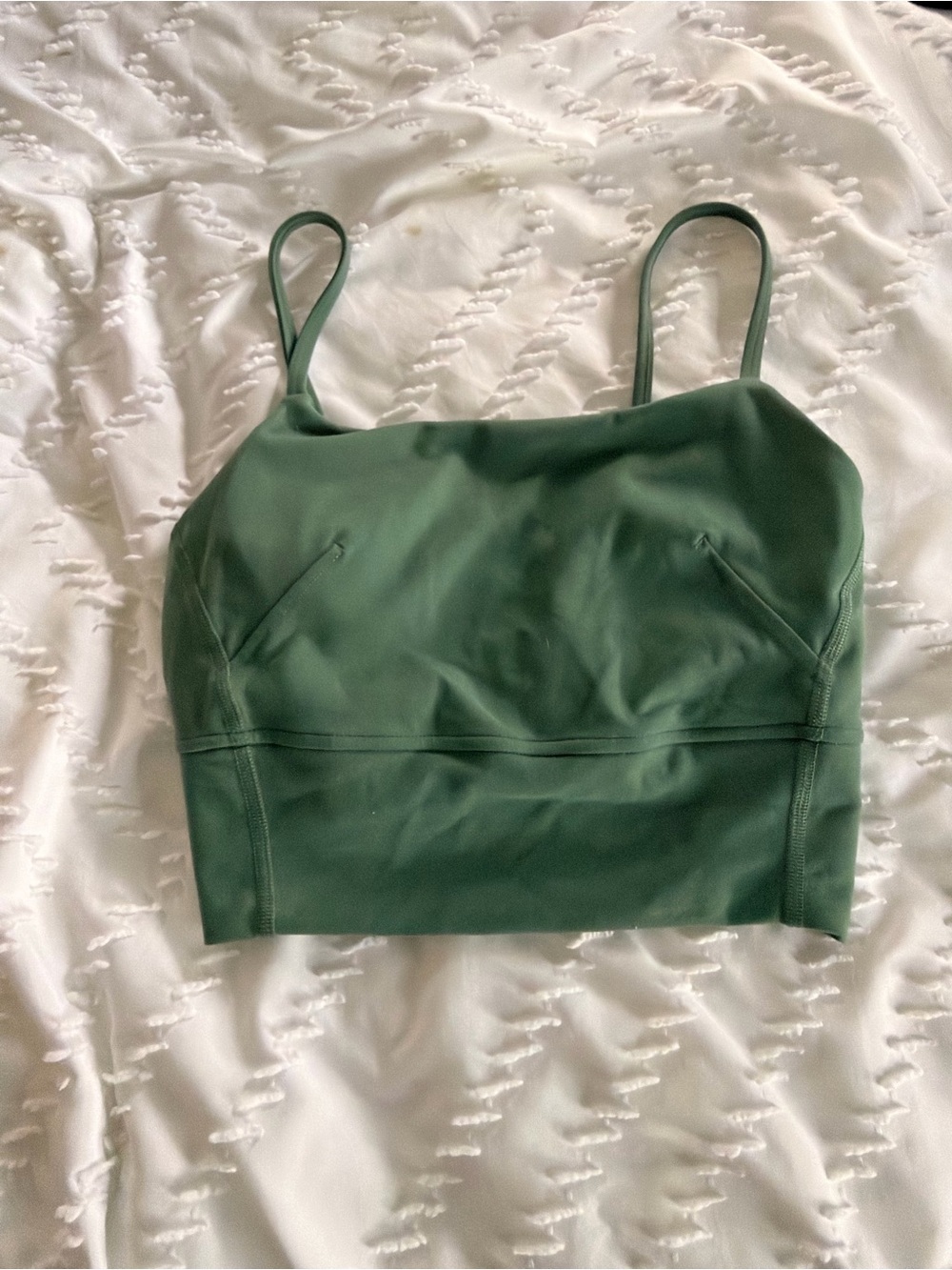 lululemon athletica Forest Green Cropped Camisole